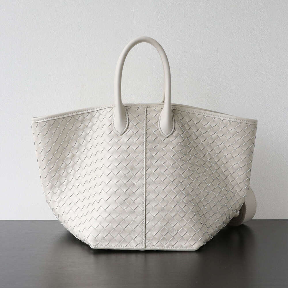 Women Light Luxury Sheepskin Woven Wing Hobo Bag Large Capacity Genuine Leather Tote Shoulder Handbag SENYY