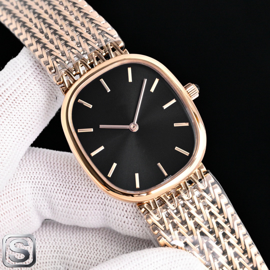 Golden Ellipse 5738/1R-001 AAAAA 5A Quality 1 to 1 Superclone P P Factorty 34.5mm*39.5mm Mens Watches Automatic Mechanical Miyota 9015 Movement Sapphire Glass With Box