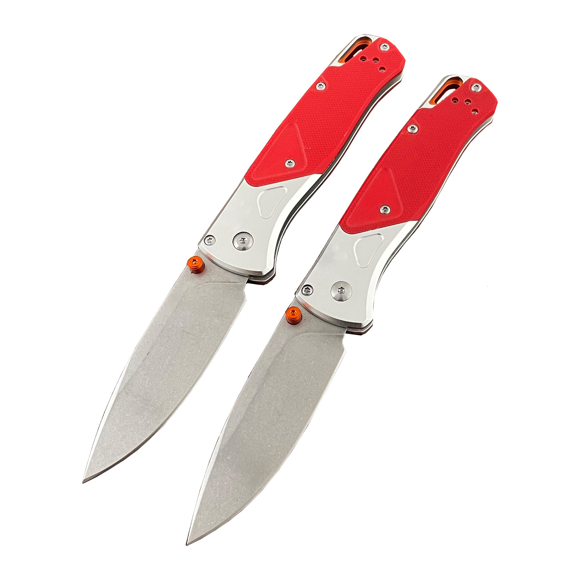 BM 535-09 Bugout AXIS Folding Knife Stonewashed Drop Point Blade Gray Aluminum Handles with G10 Outdoor EDC Tools Pocket Knives