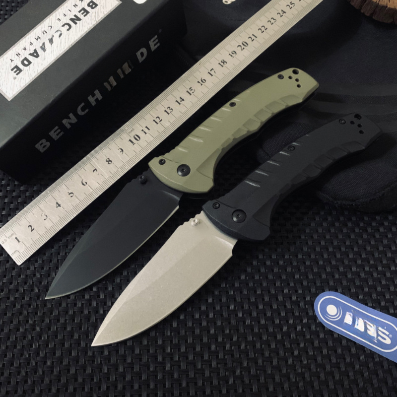 BM 980 Folding Pocket Hunting Knife Wilderness Camping Self Defense Flipper Knife Multifunction Combat EDC Tool