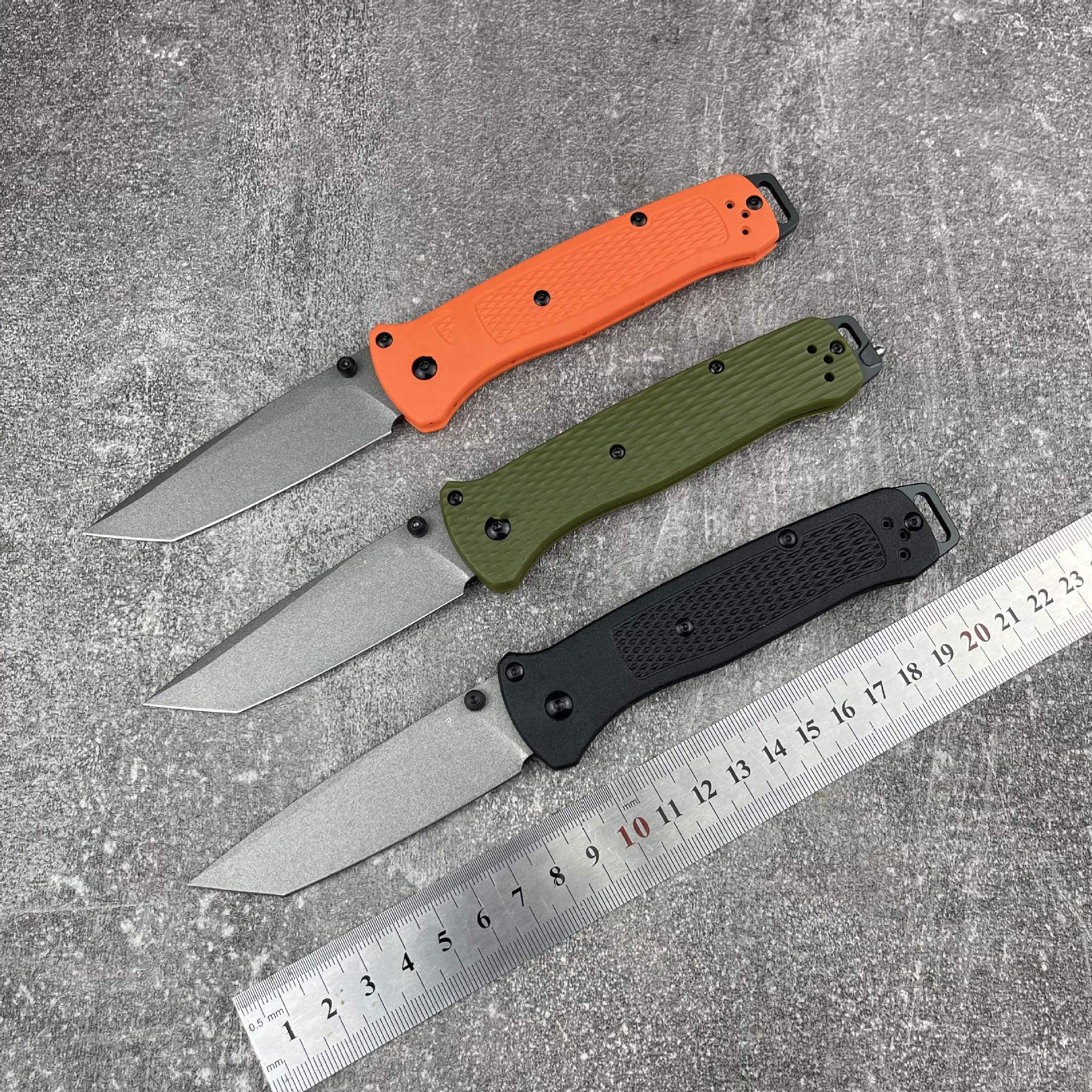 537 Bailout BM Knife Self Defense Pocket Knives Outdoor EDC Survival Flipper Folding Knife Camping Hunting Tool Nylon Handle
