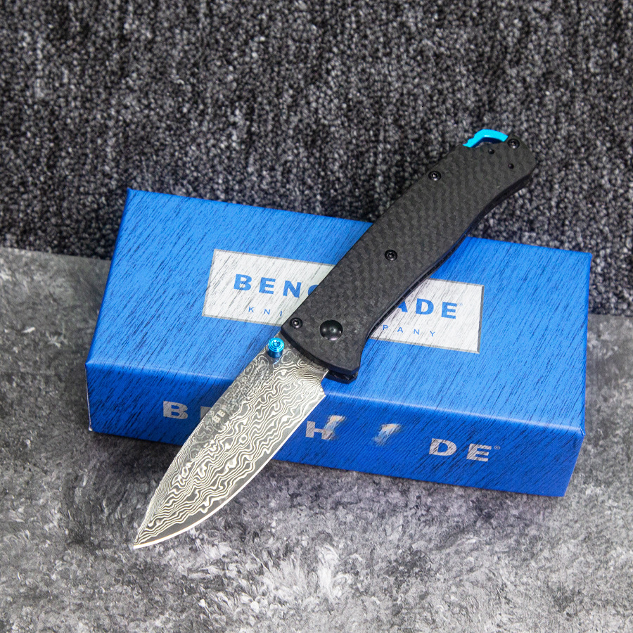 BM 533/535 Folding Knife S90V Blade Carbon Fiber Handles Sharp Field Hunting Knife Survival Tactical Tool with Pocket Clip