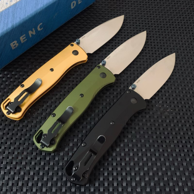 BM535-07 Aluminum alloy handle M390 blade BUGOUT Folding knife Outdoor Camping Hunting Pocket EDC Tool Knife
