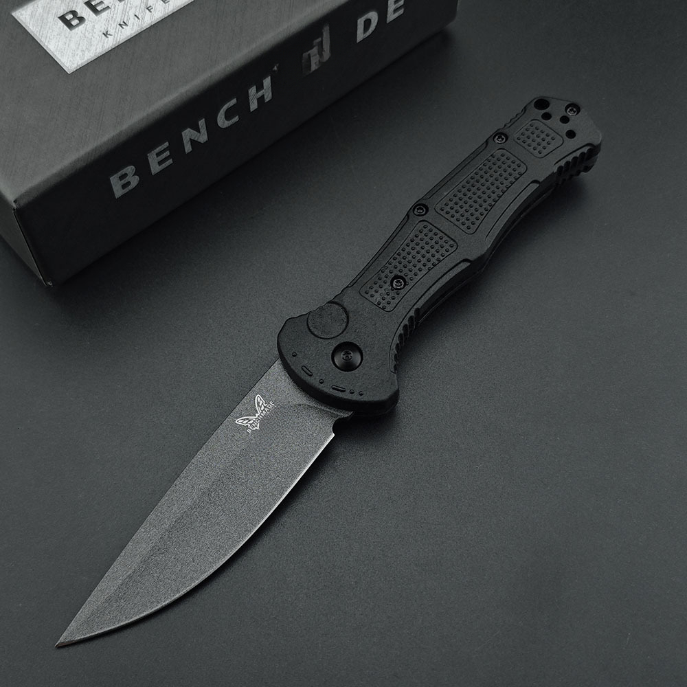 BM 9070 Folding Pocket Knife Drop Point Plain Blade Grivory Handle Hunting Camping Tactical Combat Self-defense Multitool Knives