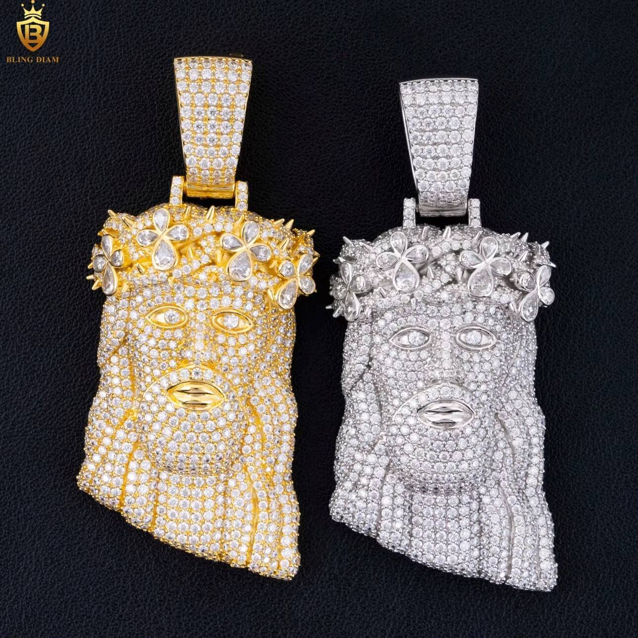 Hip Hop Fashion Iced Out VVS Moissanite Diamond Fine Jewelry Sterling Silver 925 Fine Jewelry Luxury Custom Jewelry Pendant
