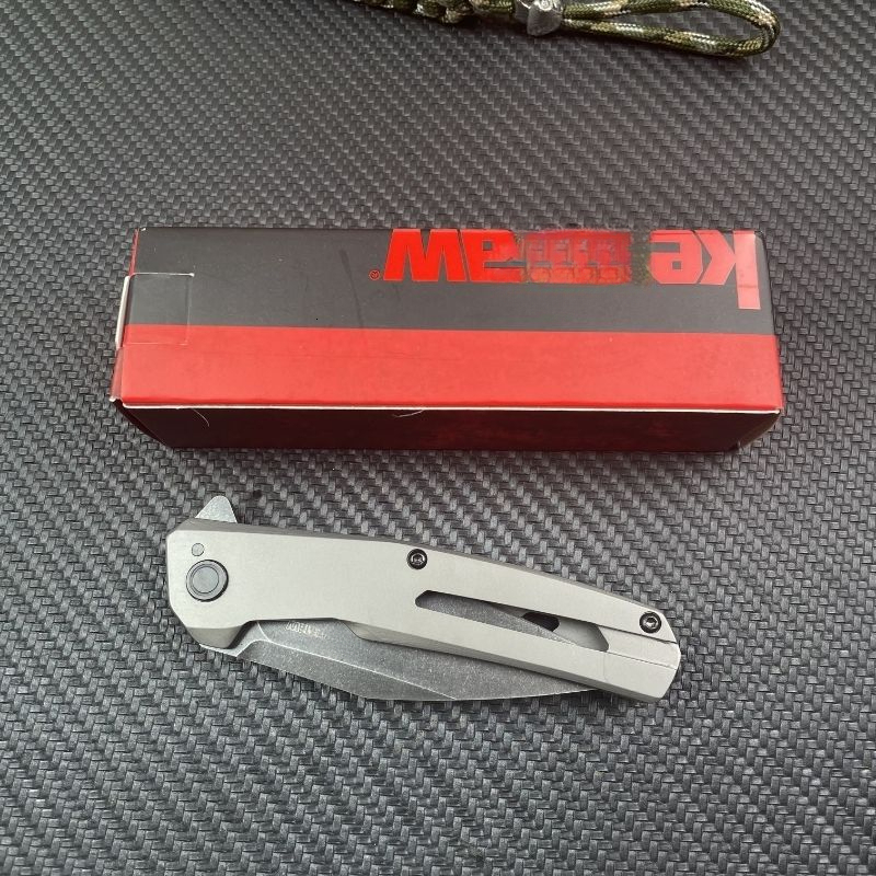 1404 Assisted Flipper Folding Pocket Knife 420 Stainless Steel Handle D2 Steel Blade Outdoor Camping Hunting EDC Tools