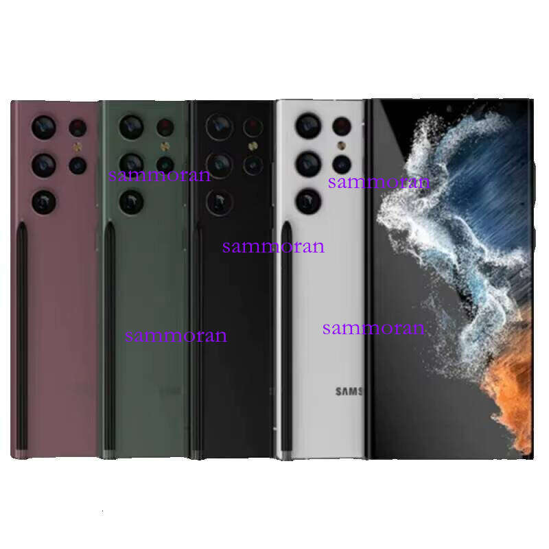 C Samsung Galaxy S22 Ultra 5G S908U S908U1 S908E S908B 6.8" 8/12GB RAM 128/256/512GB/1TB ROM Snapdragon Original Unlocked Phone