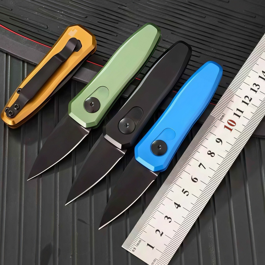 Mini 7500 7500BLK Launch 4 Folding Pocket Knife CPM154 Blade Aluminum Alloy Handle Camping Hiking EDC Tool Outdoor Knife