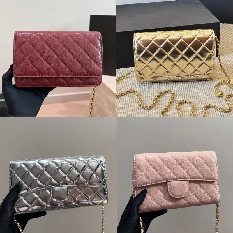 Designer bag shoulder bag Woccbag Crossbody bag Women caviar Lambskin luxury chain bag Grained Shiny Calfskin Classic Hangbag Top Quality portable fashion Purse