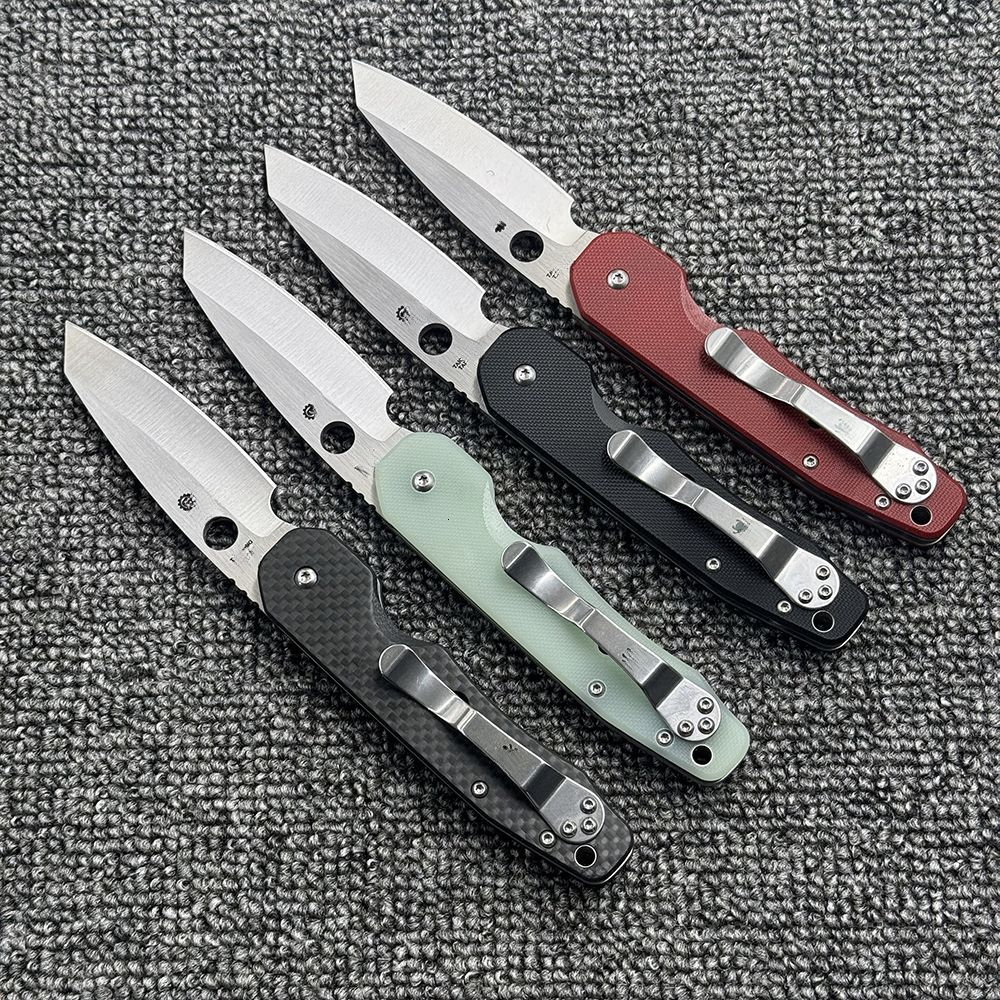 C240- Multi-functional folding knife with 8Cr13Mov stainless steel blade and anti-slip G10 handle hunting sharp fruit knife