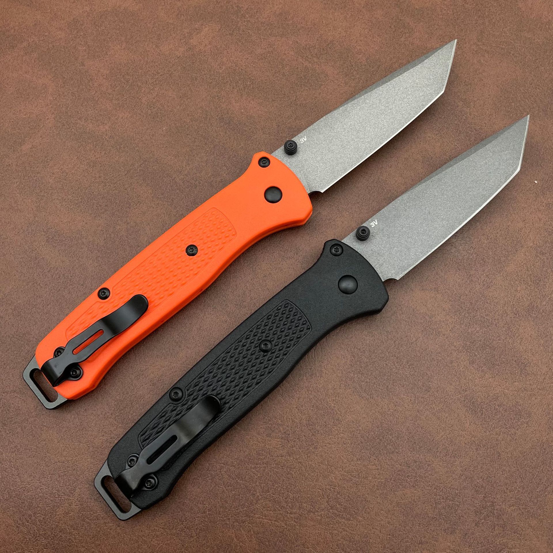 537 Bailout BM Knife Self Defense Pocket Knives Outdoor EDC Survival Flipper Folding Knife Camping Hunting Tool Nylon Handle