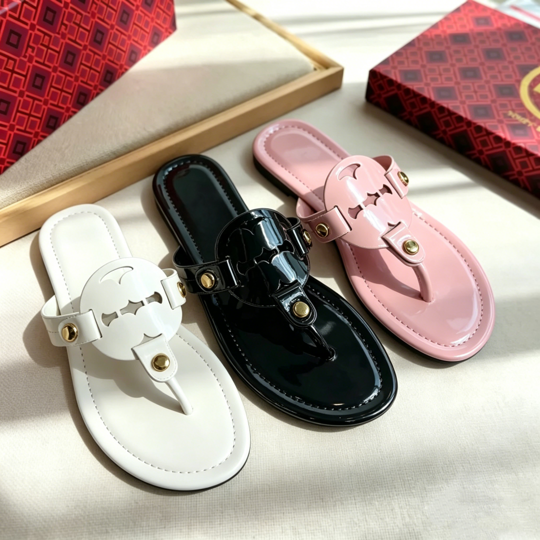 Women's Miller slide Knotted Sandals Rhinestone Crystal Embellished Flip Flops Casual Flat Thong Sandals Summer Beach Slippers Black