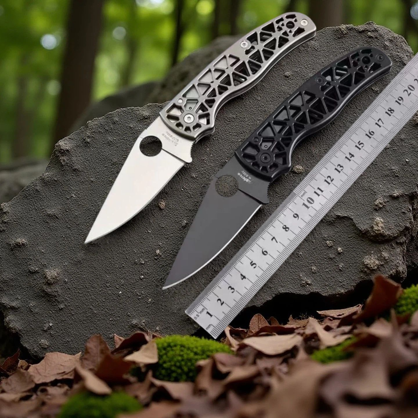 C266 Aluminum Alloy Handle Outdoor Camping Hiking Folding Pocket Mini Knife