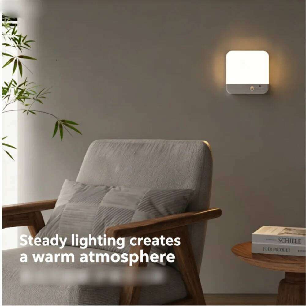 Motion Activated Ceiling Light Modern Smart LED with USB Charging Port Magnetic Mount No Installation Required Remote-Controlled - view 3