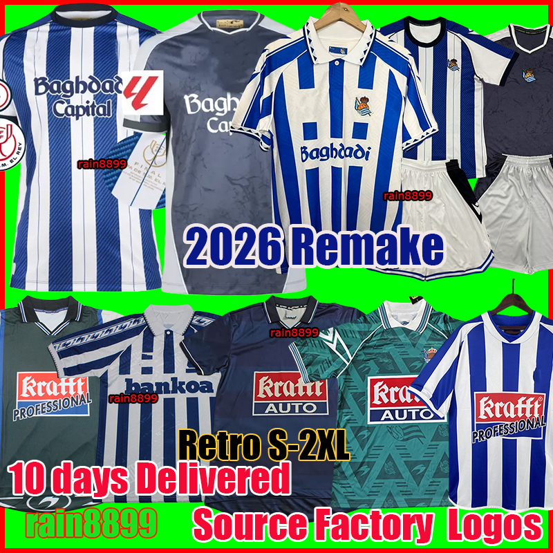 2025 2026 Real Sociedad Soccer Jersey OSKARSSON 9 OYARZABAL ZUBIMENDI BARRENE OSKARSSON BECKER TAKE 25 26 home camiseta de futbol ZAKHARYAN Football Shirts