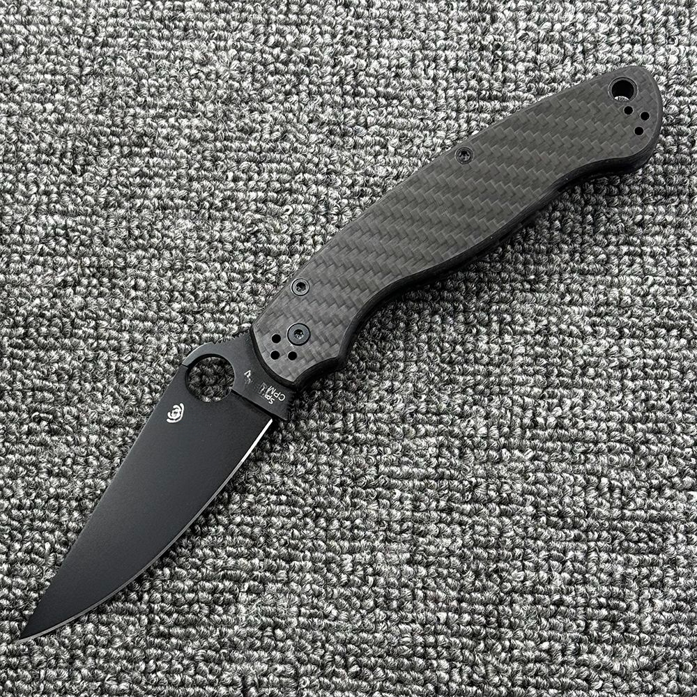 C36 Carbon Fiber Handle Folding Outdoor Camping Wilderness Survival High Hardness Pocket Tool Knife