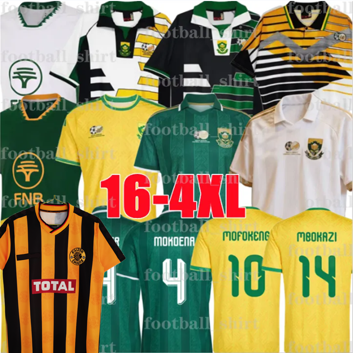 2026 South Africa mens soccer jerseys MOFOKENG FOSTER RADEBE Bartlett Mokoena McCarthy 1994 1998 Kaizer Chiefs Retro classic PARKER Home mens kids football shirt
