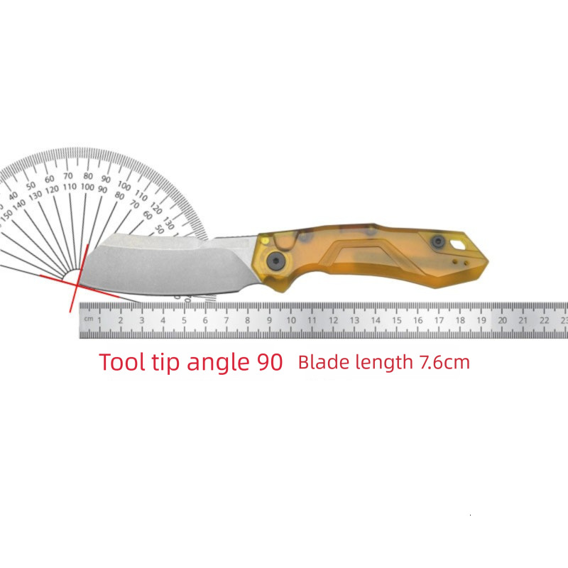 KS 7850 PEI Pocket Knife D2 Blade Suitable for Outdoor Camping Survival in The Wild EDC and Hunting Multi-functional Knife