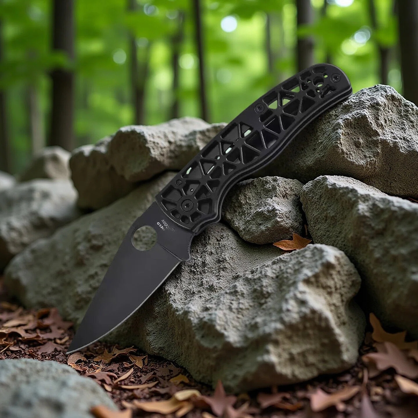 C266 Aluminum Alloy Handle Outdoor Camping Hiking Folding Pocket Mini Knife