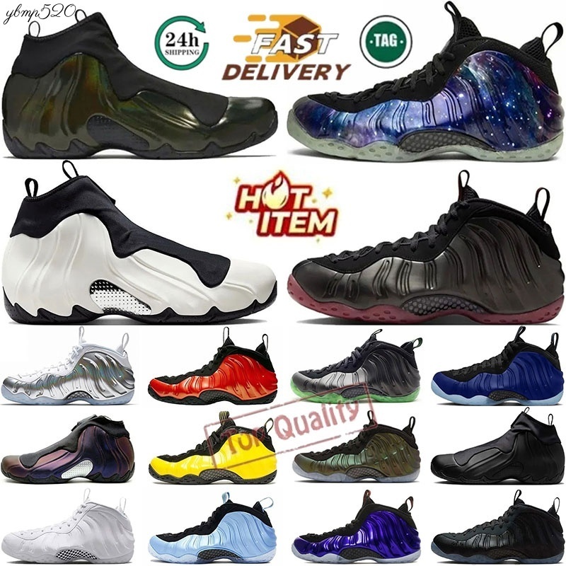 2026 One Penny Designer foamposits Basketball Shoes Mens trainers Deep Royal Carbon Fiber Cough Drop Red Pine Green Galaxy ParaNorman Sports Sneakers