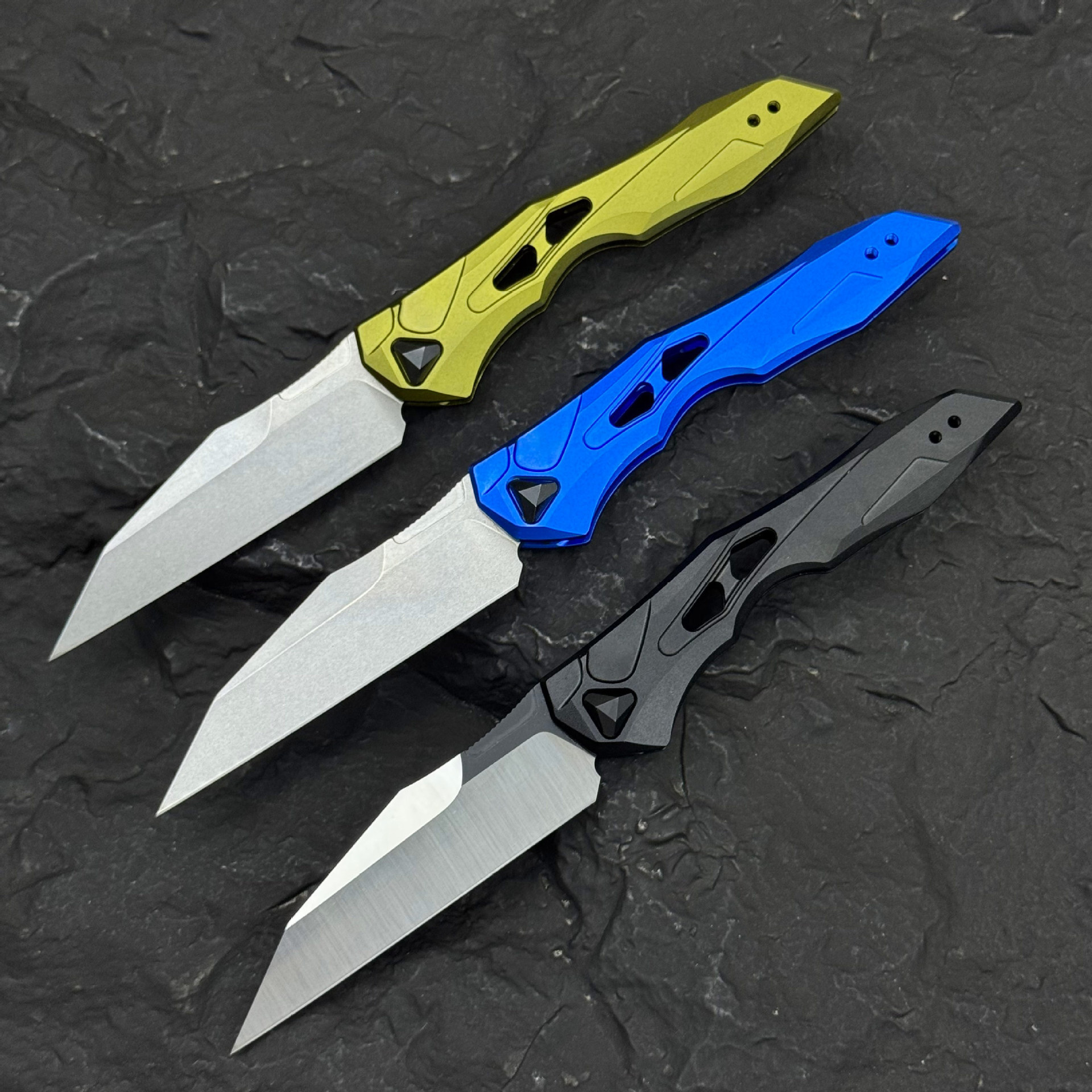 KS7650 Portable Multifunctional Pocket Folding Knife, EDC Outdoor Camping Knife with Aluminium Handle, CPM154 Blade Pocket Knife