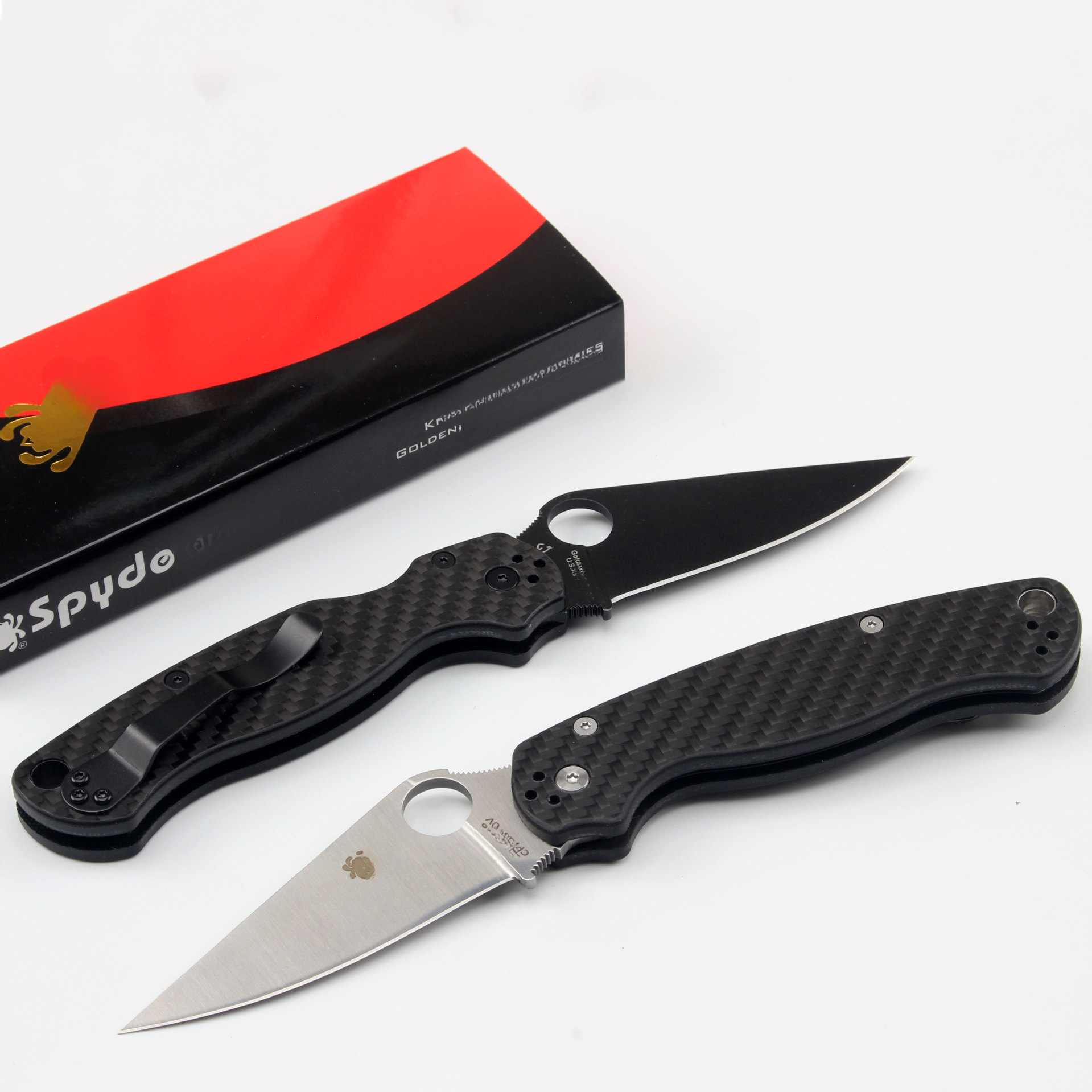 C81 Outdoor Self-Defense Portable Carbon Fiber Handle Multi-Function Folding Knife