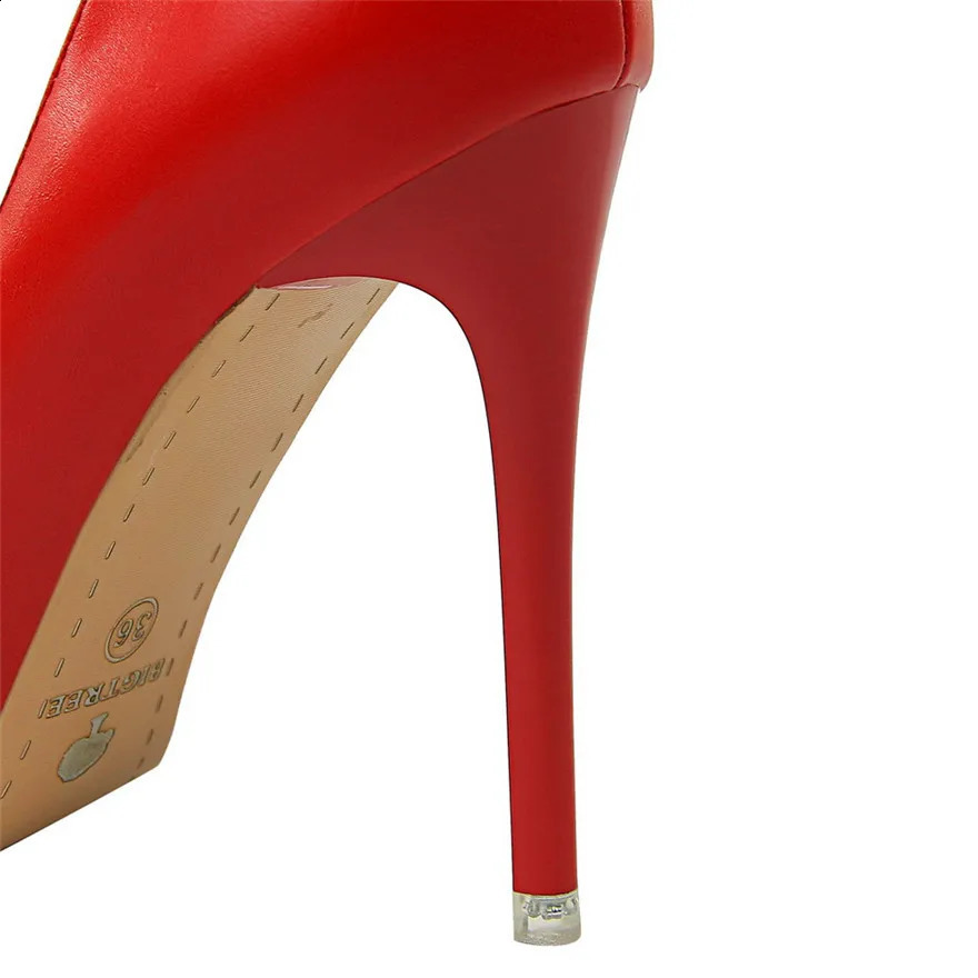 Soft Leather Concise High Heels 75105cm Shoes Fashion Women Pumps Pointed Toe Slip On Candy Colors Office Woman Wedding Shoes 260625 - view 7