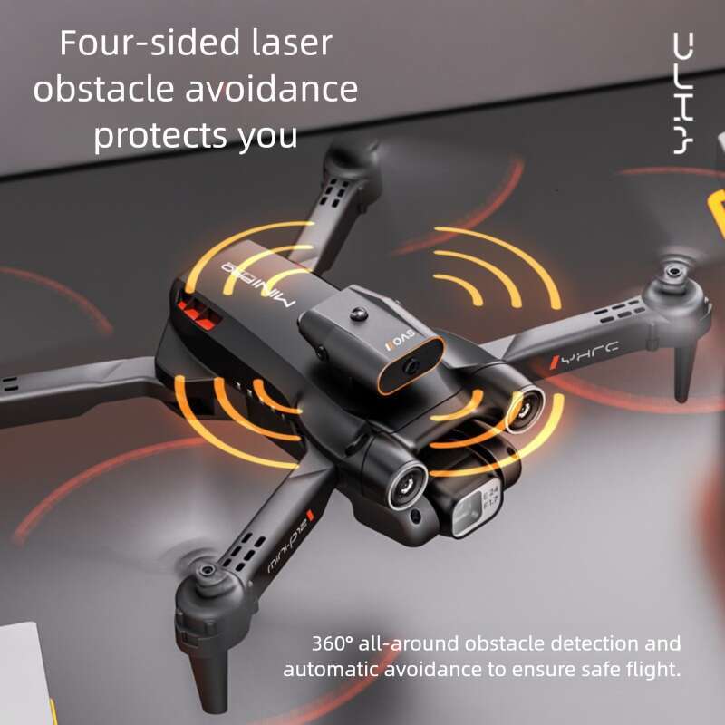 P12 Foldable RC Quadcopter, HD Camera Aerial Drone, Optical Flow Hover, Obstacle Avoidance Design, Portable Outdoor Kids Remote Control Aircraft CKS