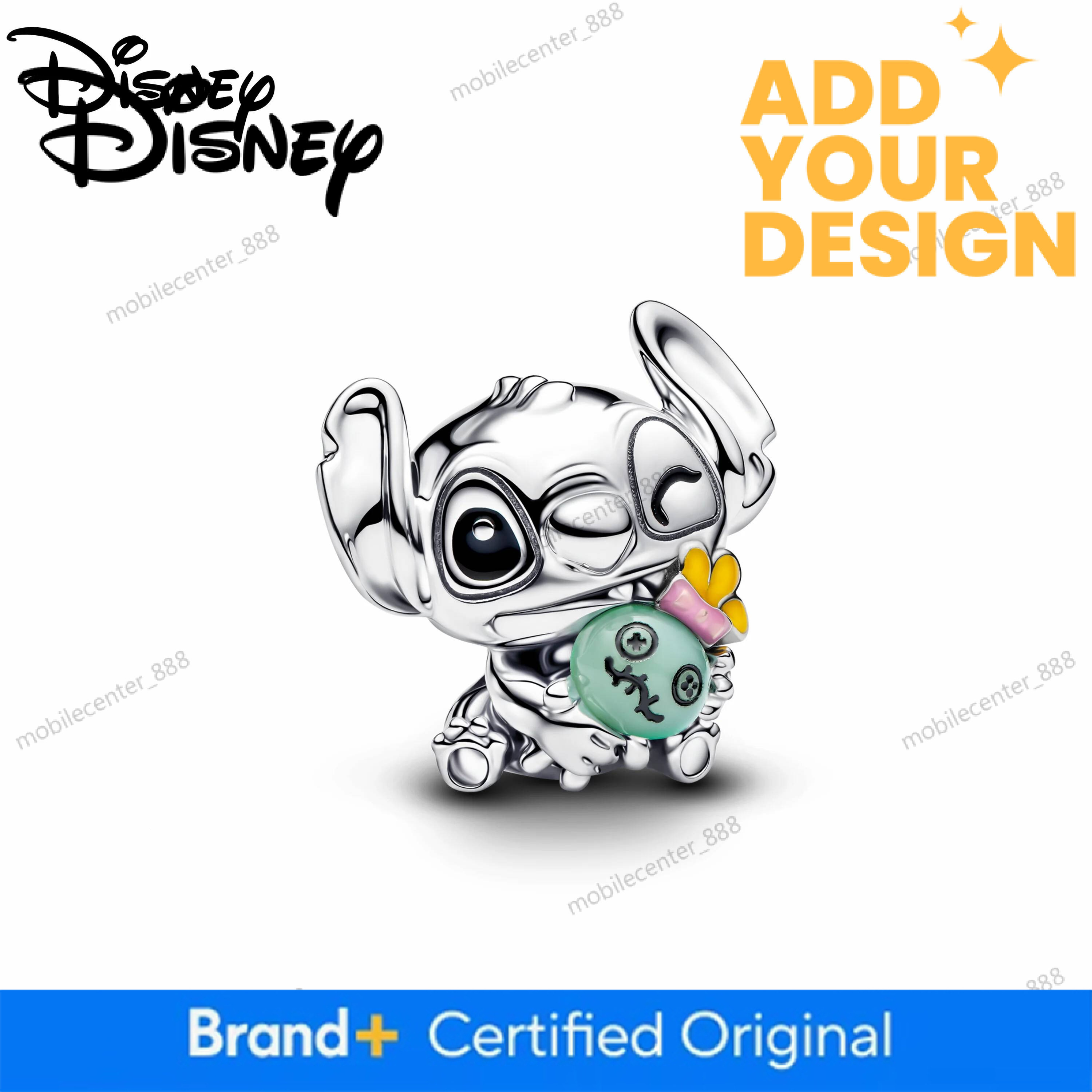 Designer Disney Newdisney 925 Silver Princess & Stitch Castle Charms Beads Fits 3Mm Original Bracelet Necklace Womens DIY Festival Jewelry Gifts Luxur - view 6