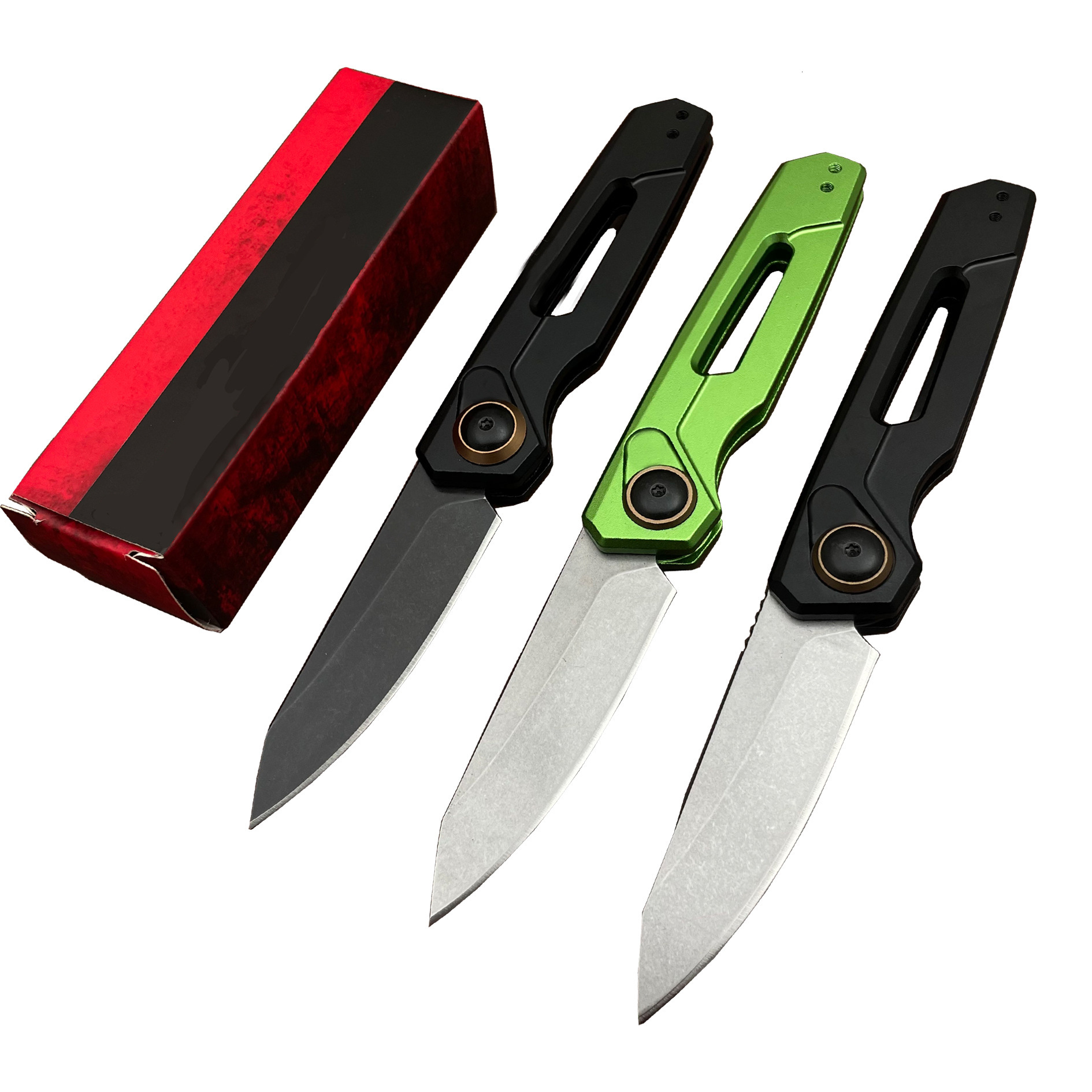 KS 7550 Launch 11 Multifunctional Carving Knife 2.75 "CPM-154 Steel Blade Outdoor Hunting Knife for Camping and Wilderness