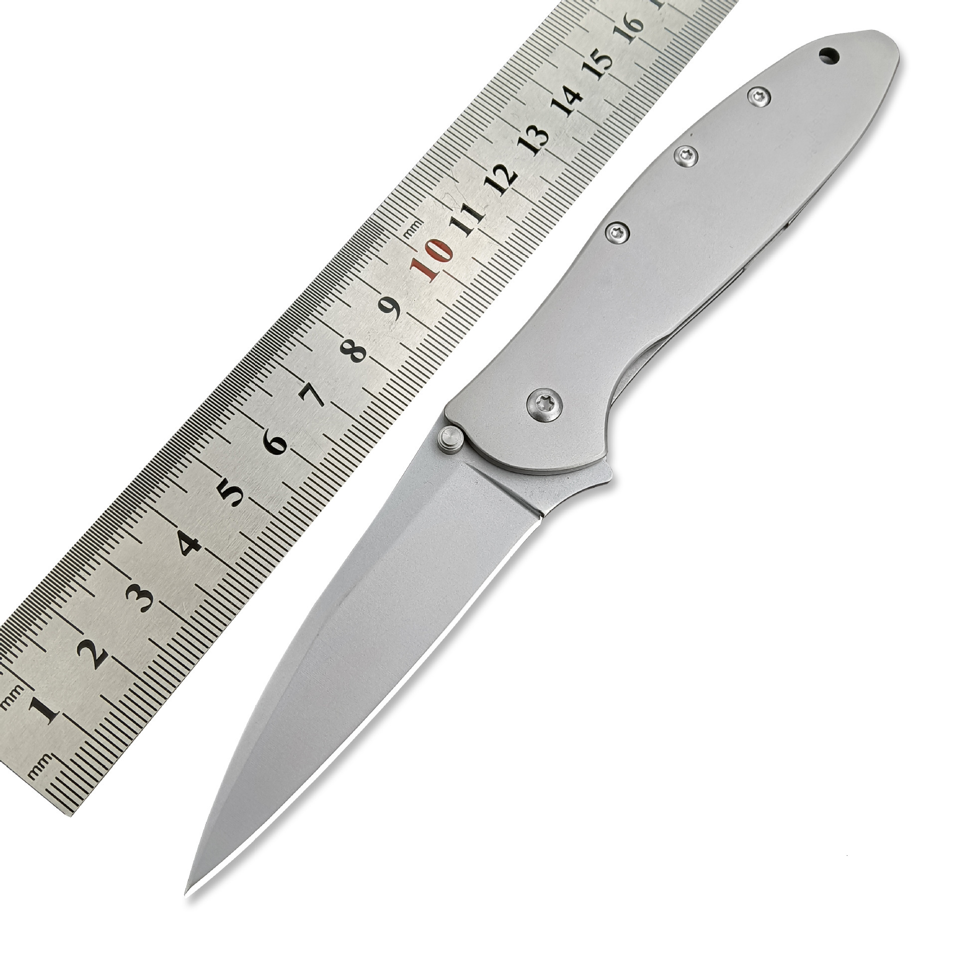 Jungle TacticsHigh-Hardness1660 Flipper Folding Knife Everyday Carry Camping Outdoor Hiking 8cr13mov Blade 410 Steel Handle