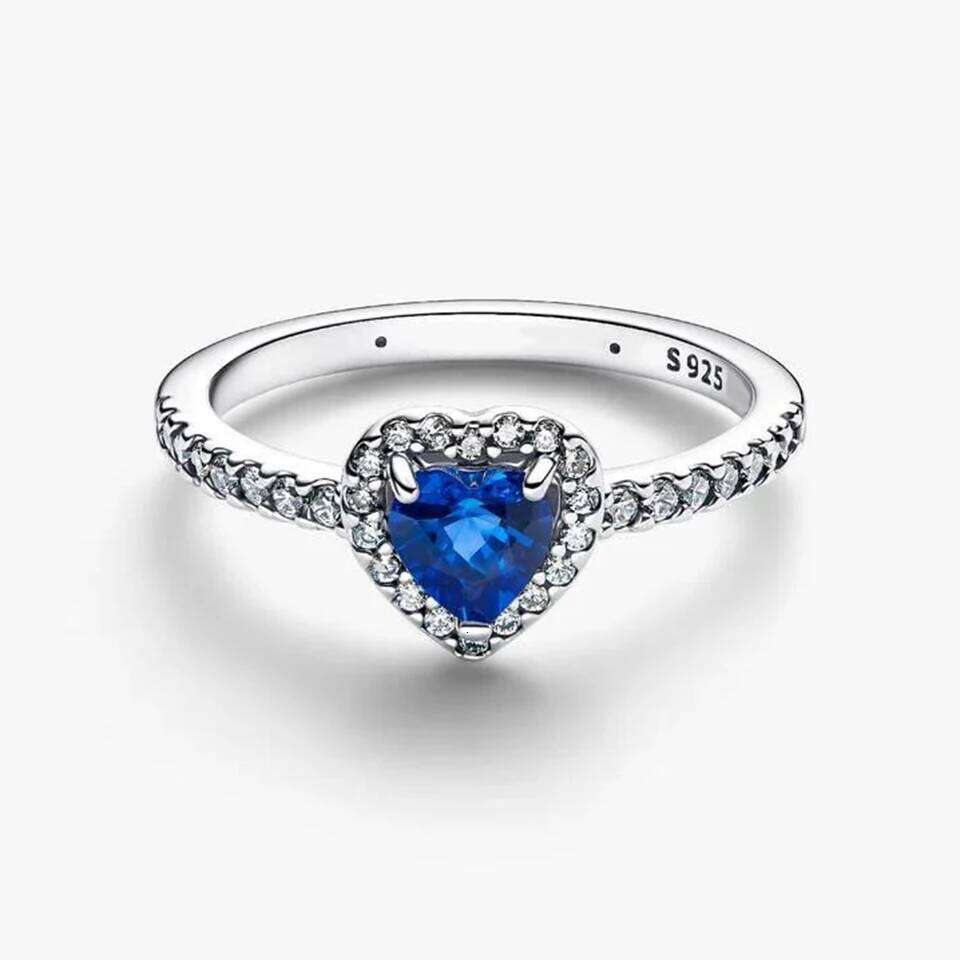 2026 New 925 Silver Sparkling Princess Noble Heart Crown Shell Bee Plant Specimen Ring Festival Exquisite DIY Charm Jewelry Gift