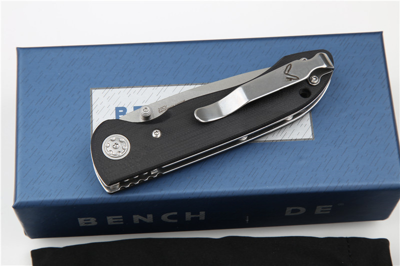 High quality BM698 Camping Tactical Folding Knife G10 Wilderness Survival High-Hardness Sharp Pocket Self-Defense Knife