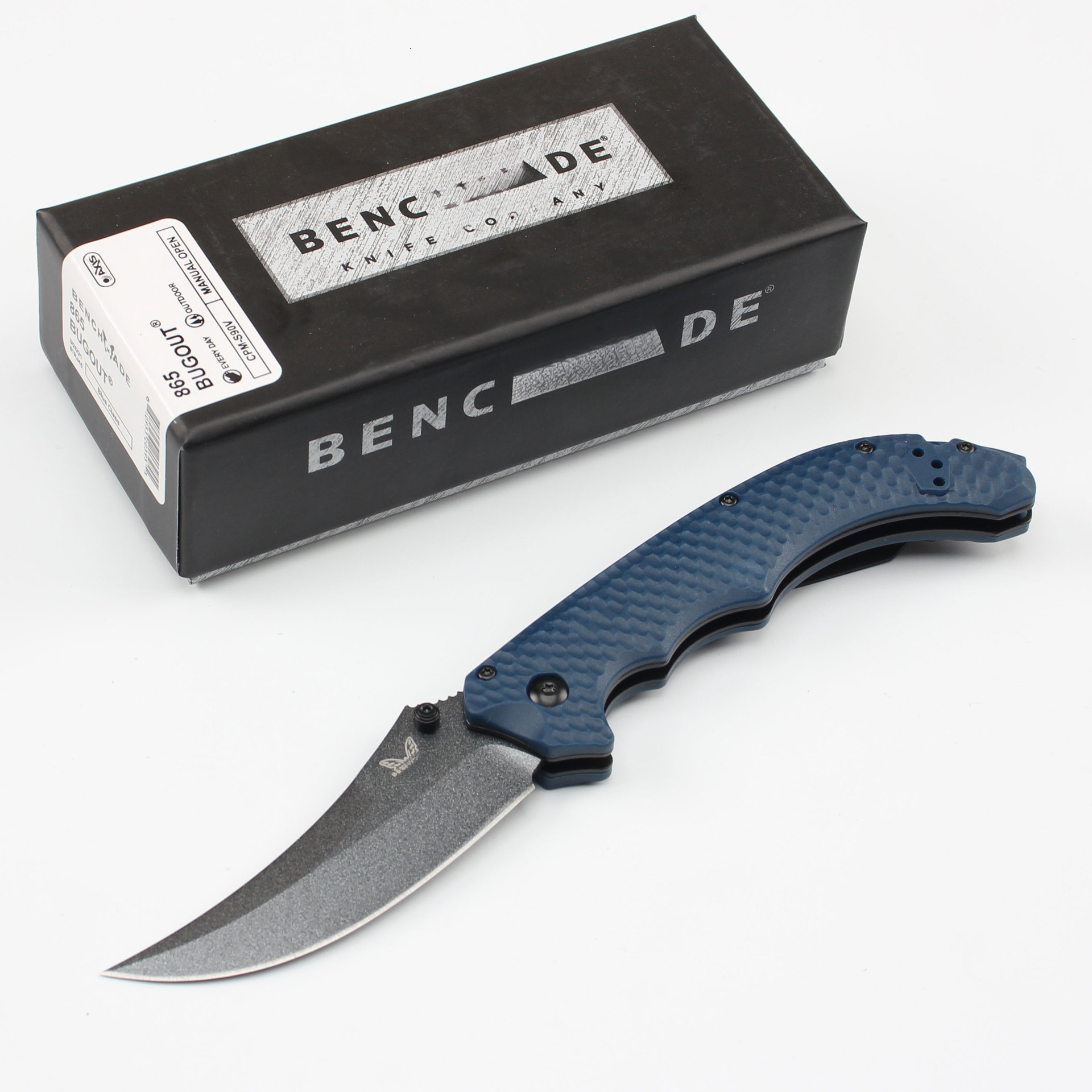 865 Mini Bedlam Best Foam Carbon Fiber / G10 Washers Folding Pocket EDC Tool Camping Hunt Mark S90V Blade Outdoors Knife