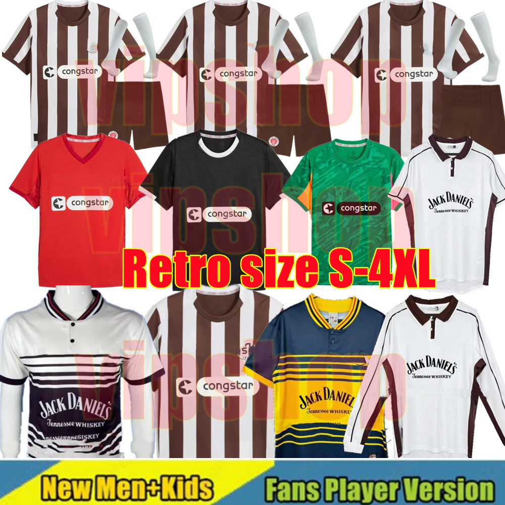 3XL 4XL 25 26 ST. Pauli soccer jerseys BECKER IRVINE KYEREH HARTEL SMITH PAQARADA MEDIC SMITH Retro 1997 1998 1999 2000 2025 2026 home Pauli football shirt top Uniforms