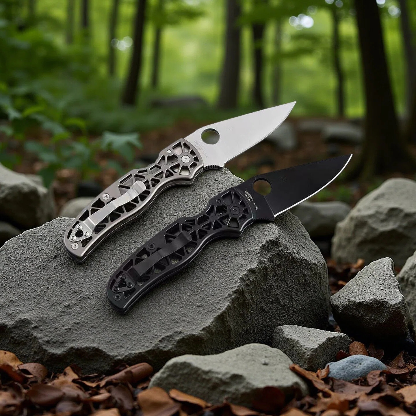 C266 Aluminum Alloy Handle Outdoor Camping Hiking Folding Pocket Mini Knife