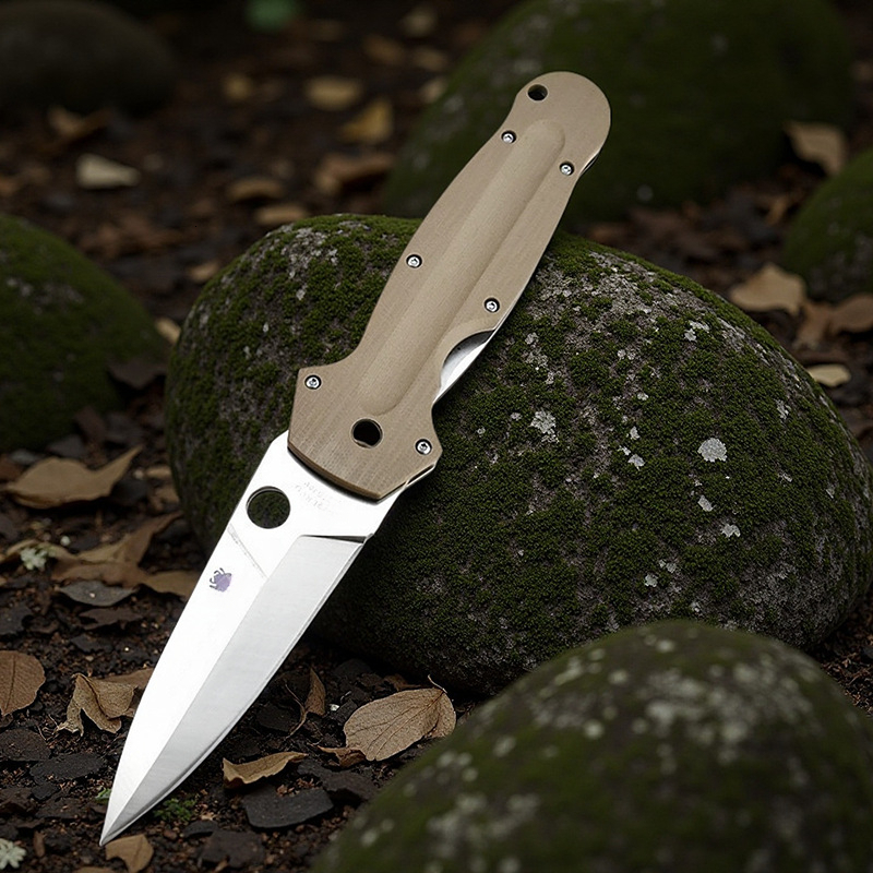 C215 Folding Pocket Knife High Quality Multi-tool D2 Blade G10 Handle Outdoor Camping Fishing Sharp Cutting Combat Knives Men's Gift
