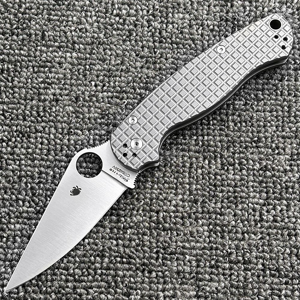 C81 Titanium Alloy Bearing Folding High Hardness Outdoor Camping Wilderness Survival Pocket Tool Knife