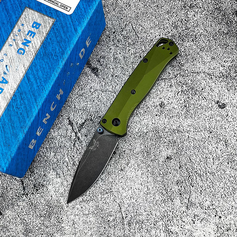 BM 533 D2 Blade Aluminum Shank Pocket Folding Knife EDC Outdoor Camping Tool Self Defense Hunting Tactical Knife