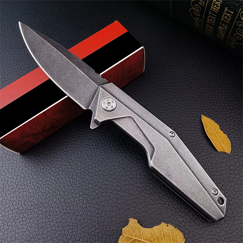 1318 Outdoor folding Knife 8Cr13Mov Blade 420 steel Handle With Sheath Hunting Hiking Survival Everyday Carry Pocket Knives For Gift