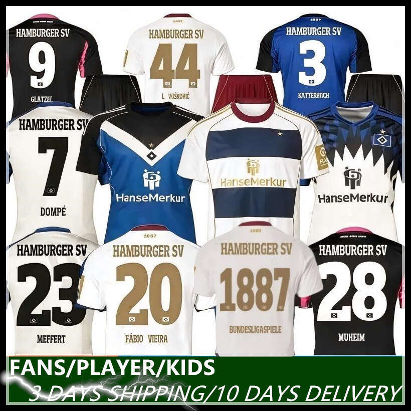 Hsv Trikot Soccer 25 26 27 Hamburger SV Jersey GLATZE VAGNOMAN ONANA LEIBOLD REIS DUDZIAK Football Shirt Kids Kit Hamburg Special top