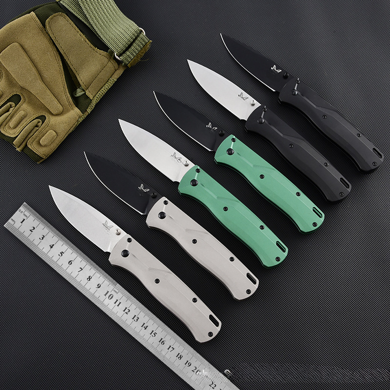 new BM535 G10 Handle Outdoor EDC Folding Knife Portable Camping Wilderness Survival Emergency Folding Knife