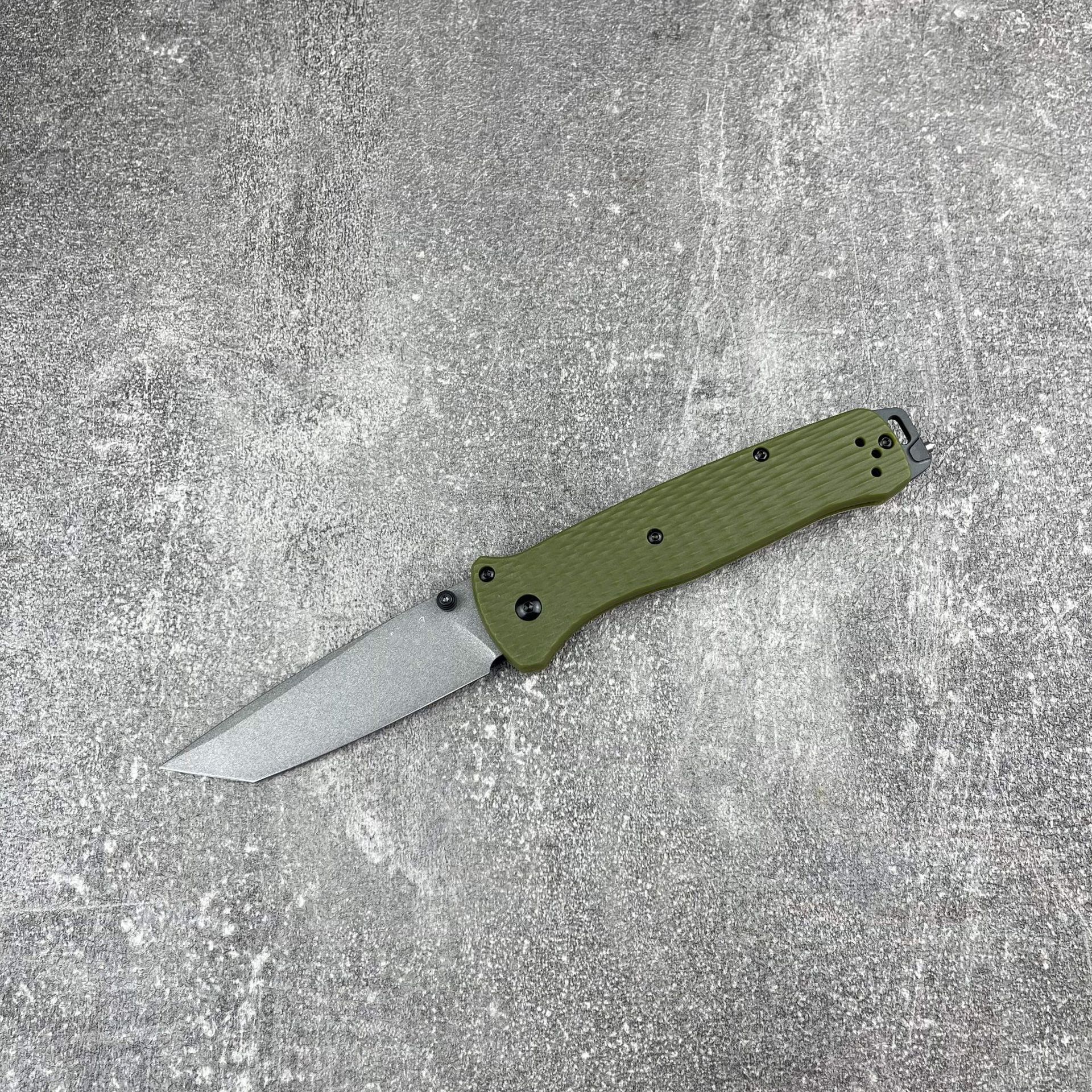 537 Bailout BM Knife Self Defense Pocket Knives Outdoor EDC Survival Flipper Folding Knife Camping Hunting Tool Nylon Handle