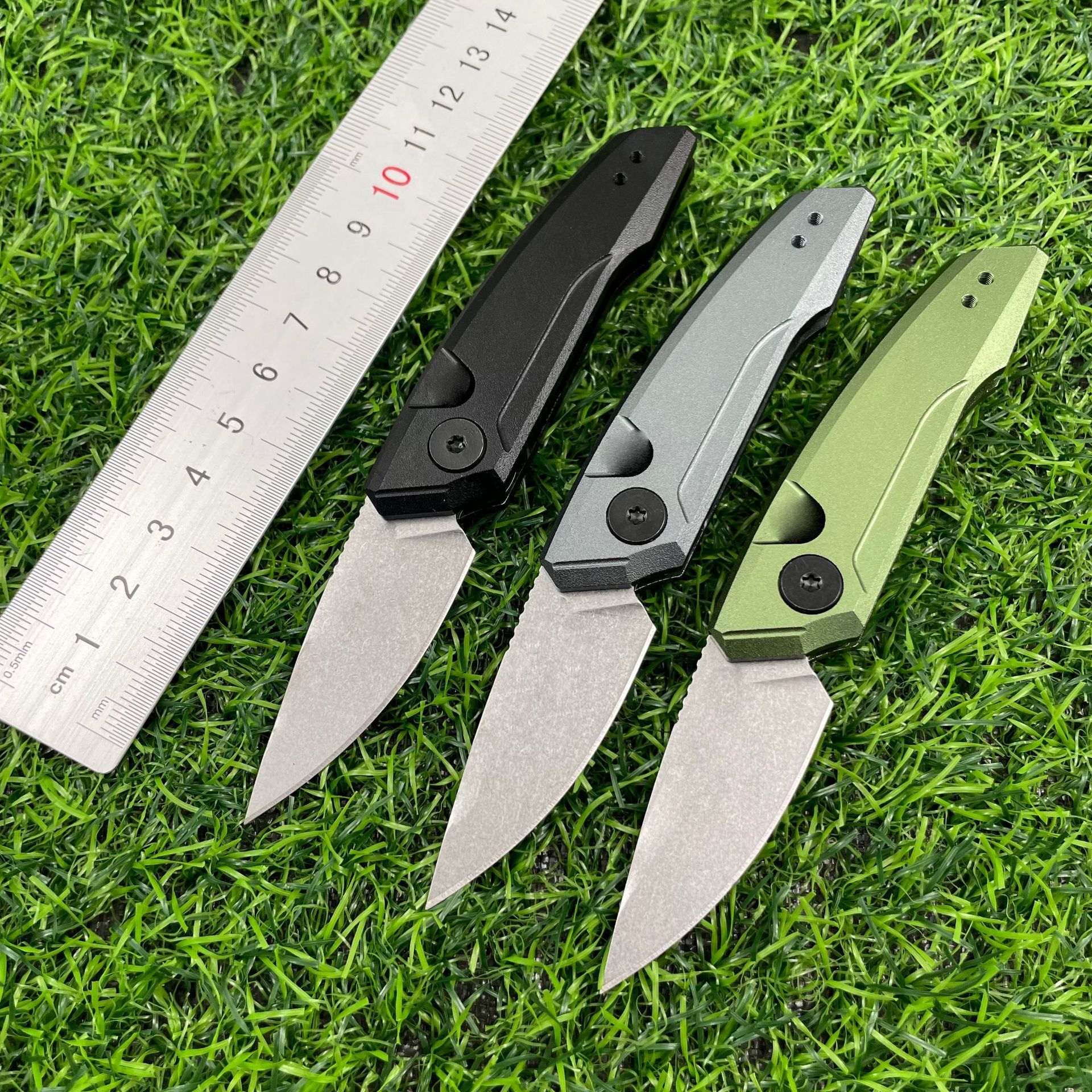 7250 Mini Pocket Folding Knife CPM154 Blade Aluminum Alloy Handle EDC Camping Hunting Essential Self-Defense Knife Men's Gift