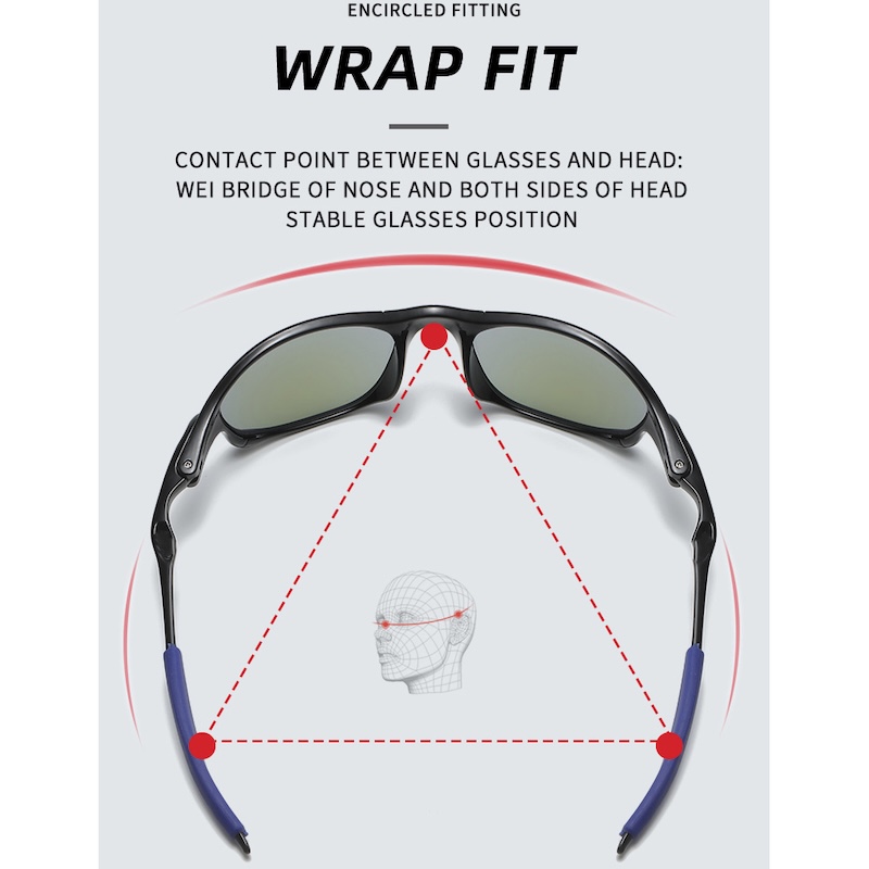 Brand Sports Sunglasses Metal Frame Bicycle Goggles Mens Outdoor Women Luxury Designer Sun Glasses Classic Riding Driving Travel Y2K Steampunk UV Prot