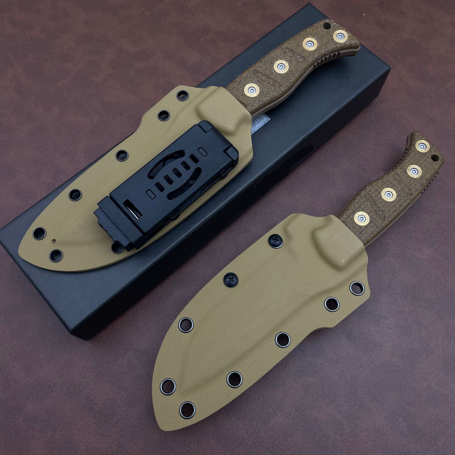 BM 375 Shane Sibert Adamas Fixed Blade Knife Micarta Handle Sheath Outdoor Camping Hunting Pocket EDC Tool Knife