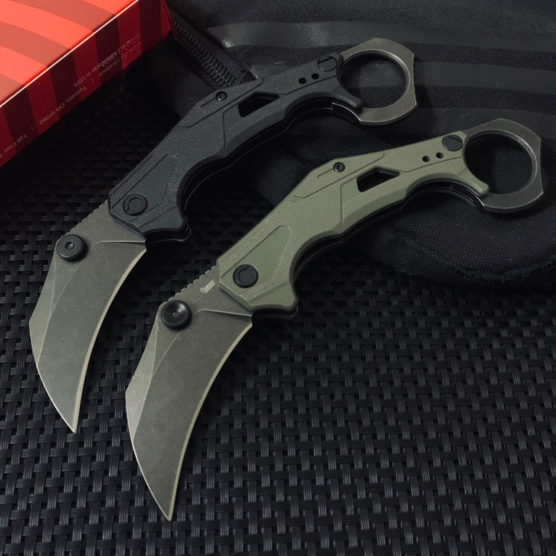 Ks2064Camping Folding Knife 8CR13 Blade G10 Handle Pocket Survival Tactical Hunting Utility Knives EDC Tools