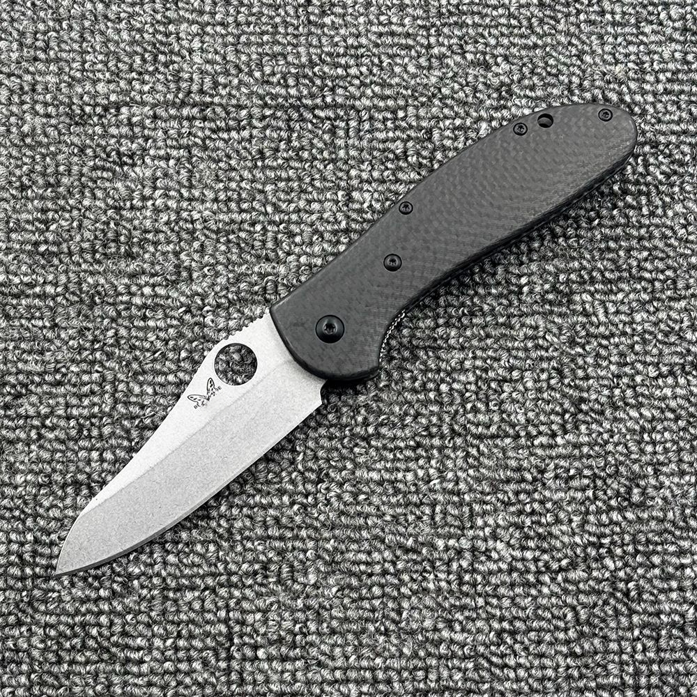 BM550 551 Carbon Fiber Handle Bearing Folding Outdoor Camping Wilderness Survival Pocket EDC Tool Knife