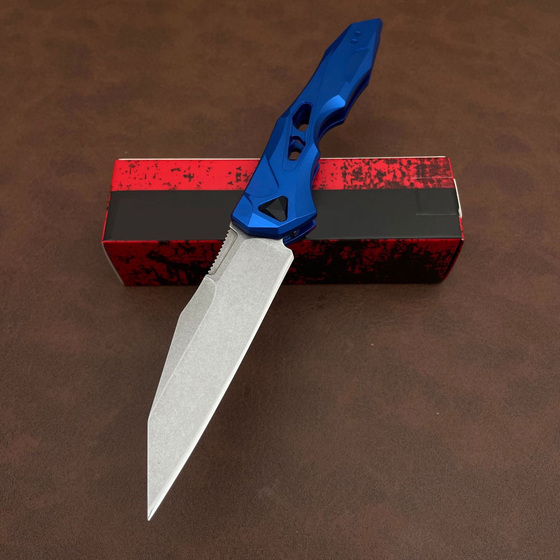 KS7650 Aluminum Knife Outdoor EDC Tool Folding Pocket Knife Hunting Camping Self-Defense Survival knife, Jungle tactical knife