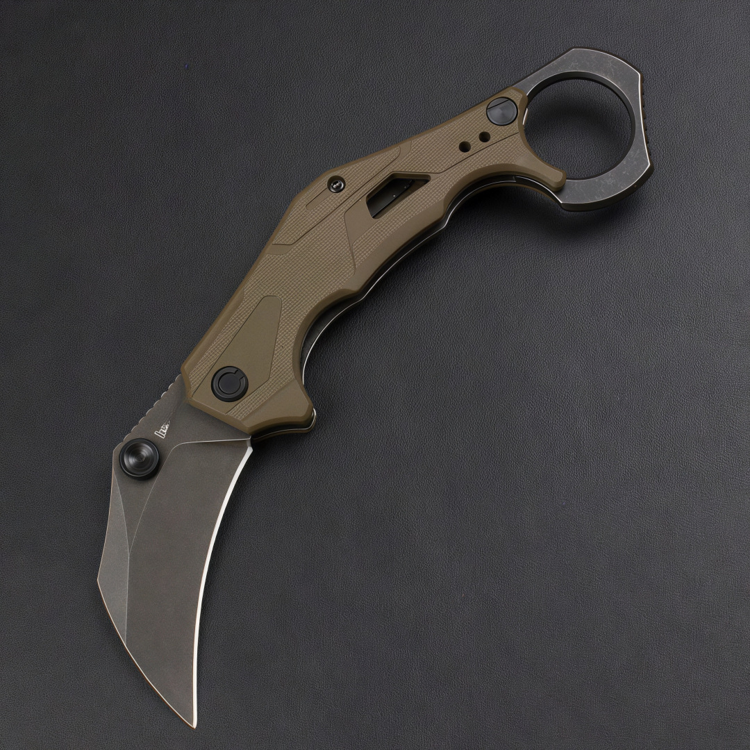 Ks2064 Camping Folding Knife 8CR13 Blade G10 Handle Pocket Survival Tactical Hunting Utility Knives EDC Tools